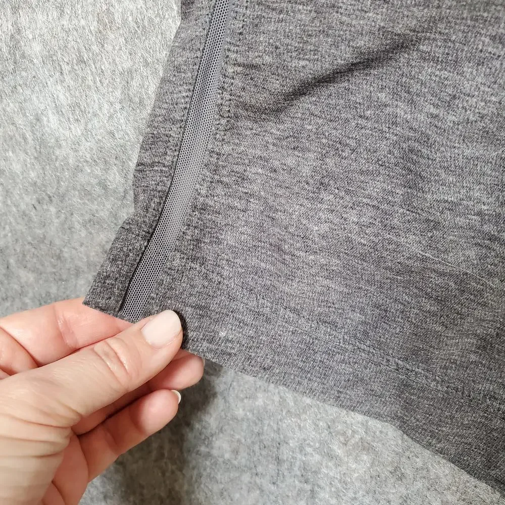 Lululemon Shorts Mens Medium Running Athletic Gray Lined Drawstring Gym Workout - Picture 3 of 12